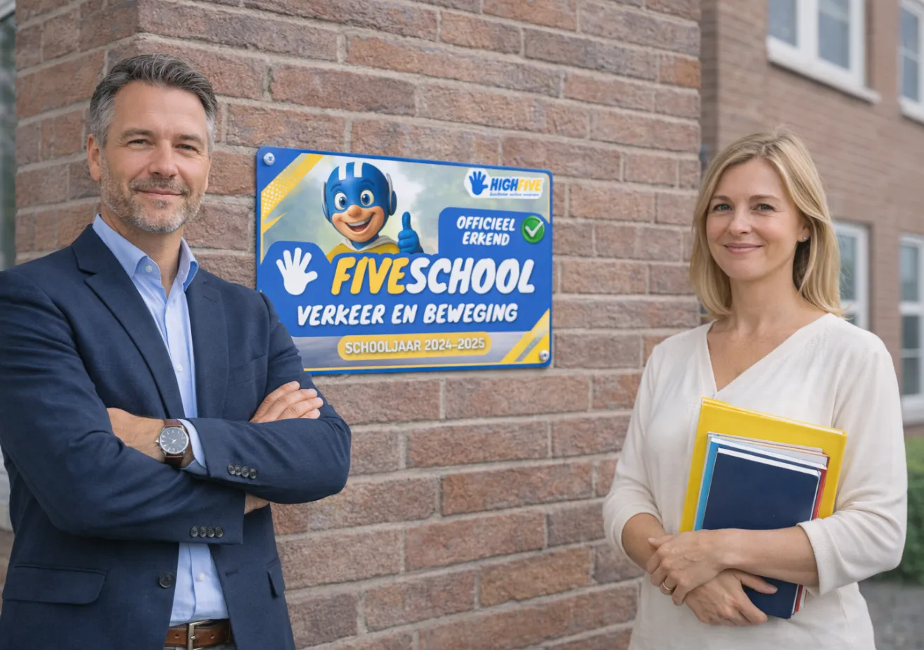 Officieel erkende FIVESCHOOL, verkeer en beweging